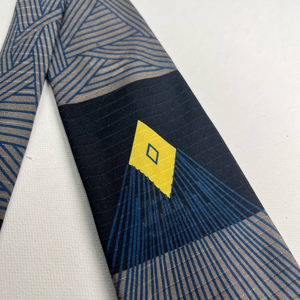 Tie - Silk, Neo-Modernist, Bauhaus, Soft Power, Dark Academia, Statement